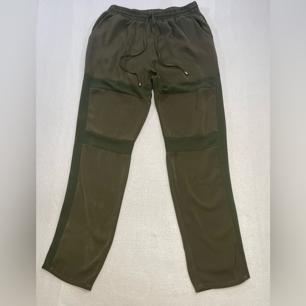 Just Addict Paris Olive Jogger Pants Colorblock Women’s L Streetwear